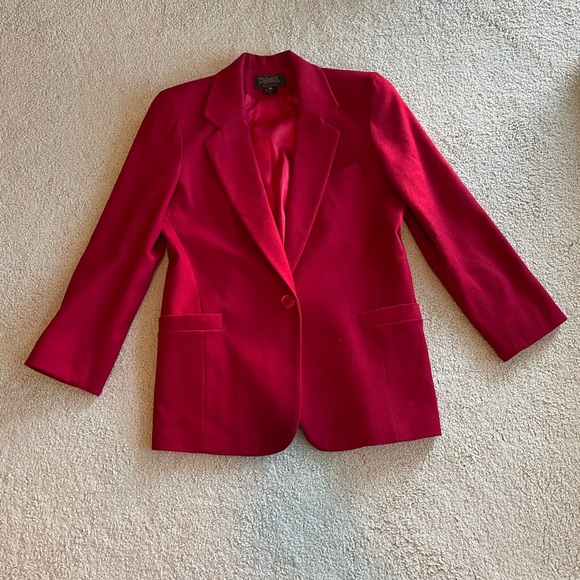 Premier Collection Jackets & Blazers - Premier Collection vintage red wool blazer coat